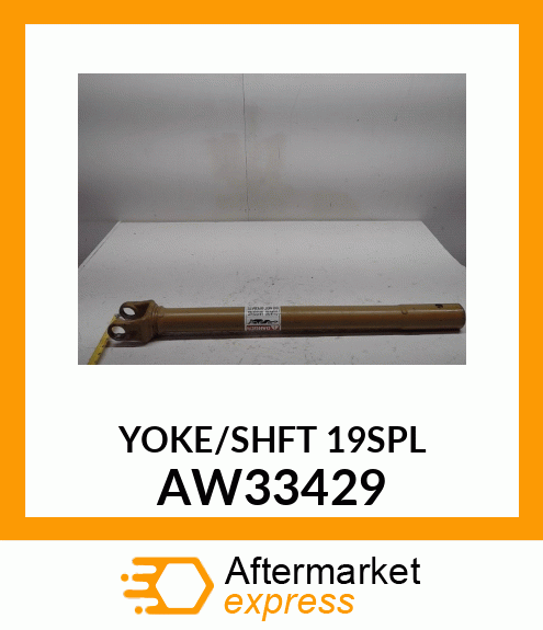 YOKE, TUBE AND SLEEVE ASSEMBLY AW33429