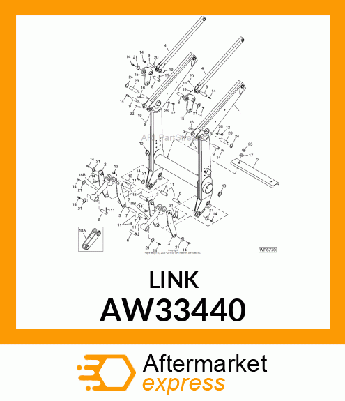 LINK ASSEMBLY (PAINTED) AW33440