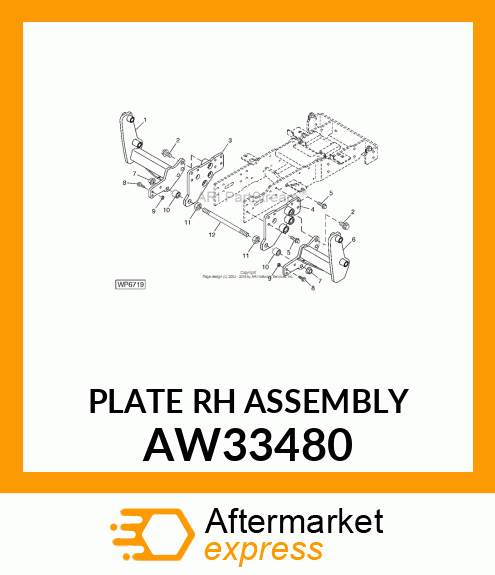 PLATE (RH) ASSEMBLY AW33480
