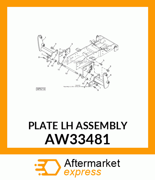 PLATE (LH) ASSEMBLY AW33481