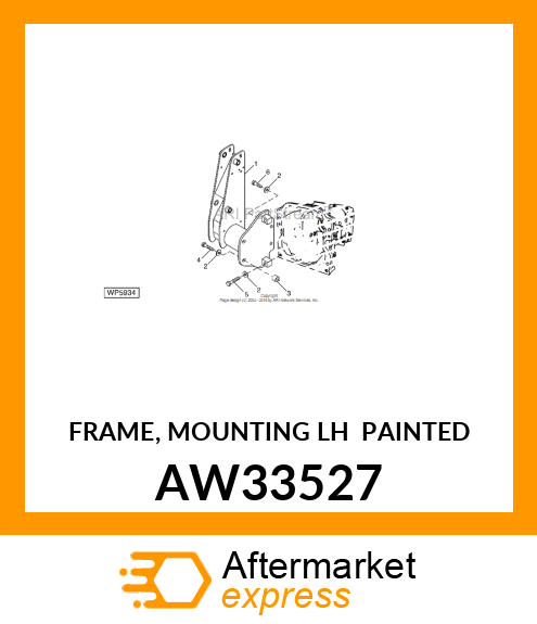 FRAME, MOUNTING (LH) (PAINTED) AW33527