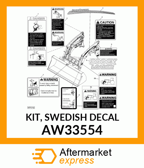 KIT, SWEDISH DECAL AW33554
