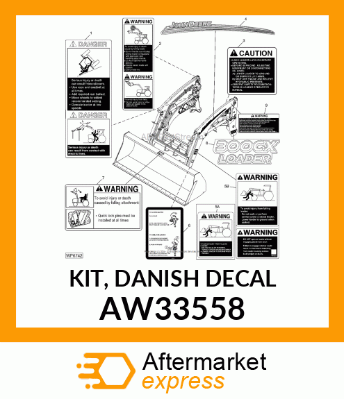 KIT, DANISH DECAL AW33558