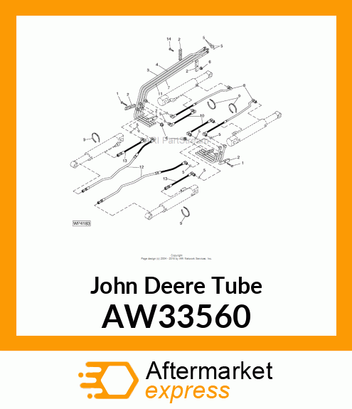 TUBE, TRANSFER (RH) AW33560