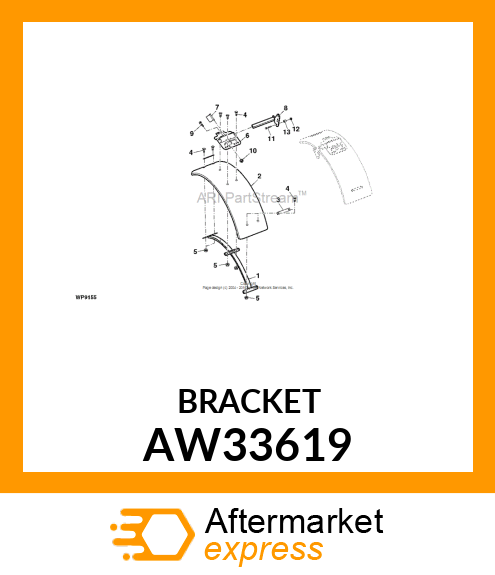 SUPPORT, FENDER AW33619