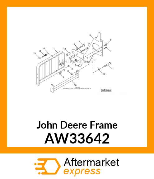 FRAME, HOOD GUARD (RH) AW33642