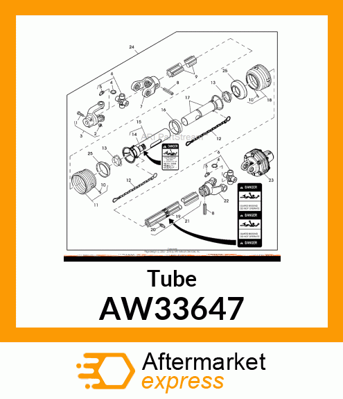 OUTER PROFILE AND SLEEVE ASSEMBLY AW33647