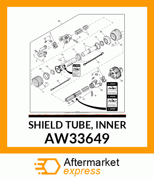 SHIELD TUBE, INNER AW33649