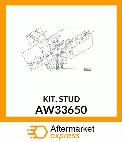 KIT, STUD AW33650