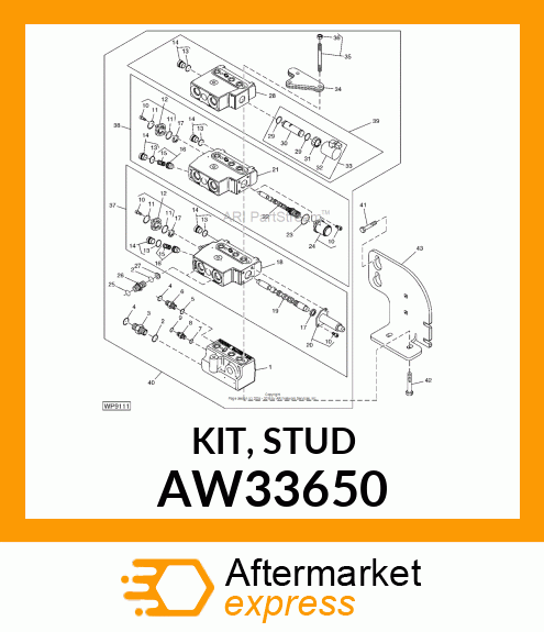 KIT, STUD AW33650