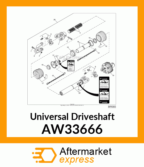 DRIVELINE, WING AW33666