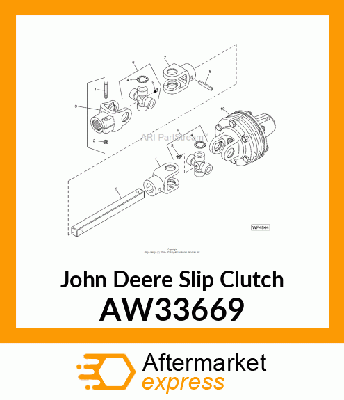 SLIP CLUTCH, CLUTCH ASSEMBLY, 1500N AW33669