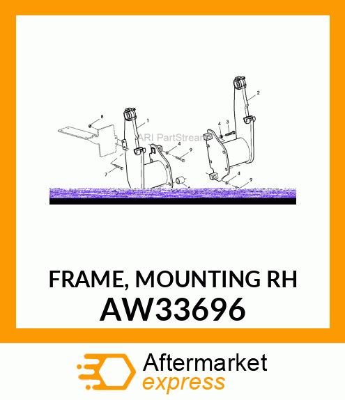 FRAME, MOUNTING (RH) AW33696