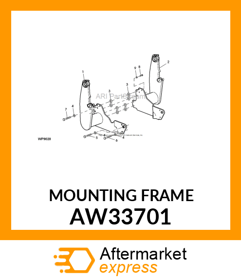 FRAME, MOUNTING (LH) AW33701