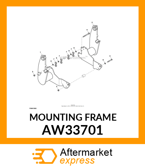 FRAME, MOUNTING (LH) AW33701