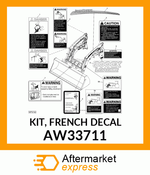 KIT, FRENCH DECAL AW33711