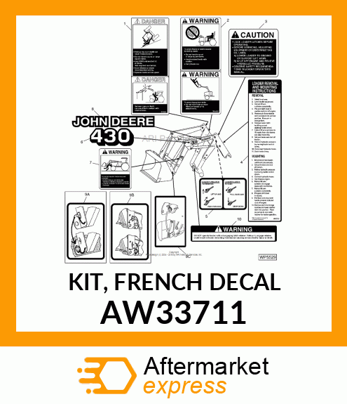 KIT, FRENCH DECAL AW33711