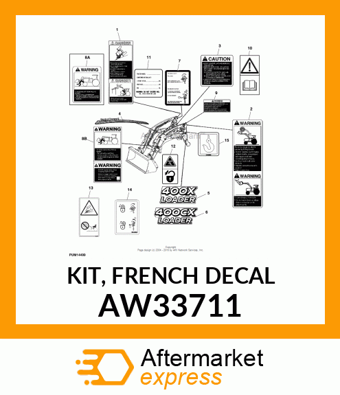 KIT, FRENCH DECAL AW33711