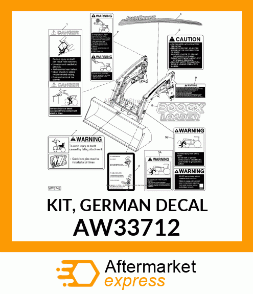 KIT, GERMAN DECAL AW33712