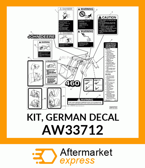 KIT, GERMAN DECAL AW33712