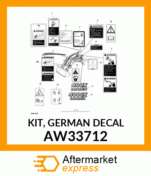 KIT, GERMAN DECAL AW33712