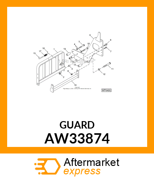 GUARD, GRILLE AW33874