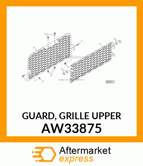 GUARD, GRILLE (UPPER) AW33875