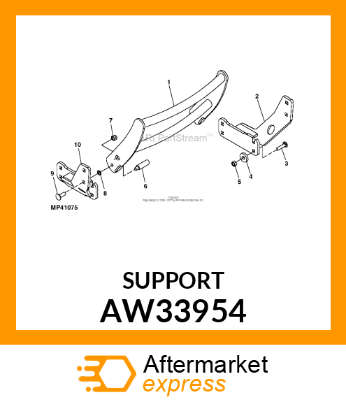 SUPPORT (RH) ASSEMBLY AW33954
