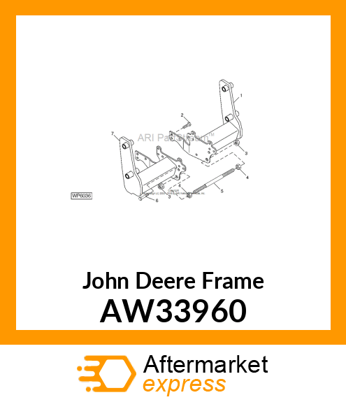 FRAME, MOUNTING (RH) AW33960