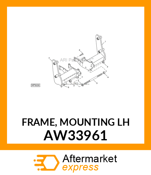 FRAME, MOUNTING (LH) AW33961