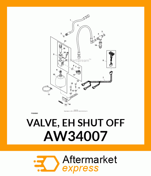 VALVE, EH SHUT OFF AW34007