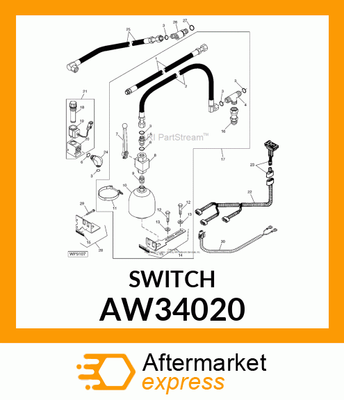 SWITCH, ROCKER AW34020