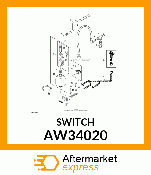 SWITCH, ROCKER AW34020