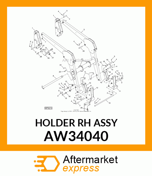 HOLDER (RH) ASSEMBLY AW34040