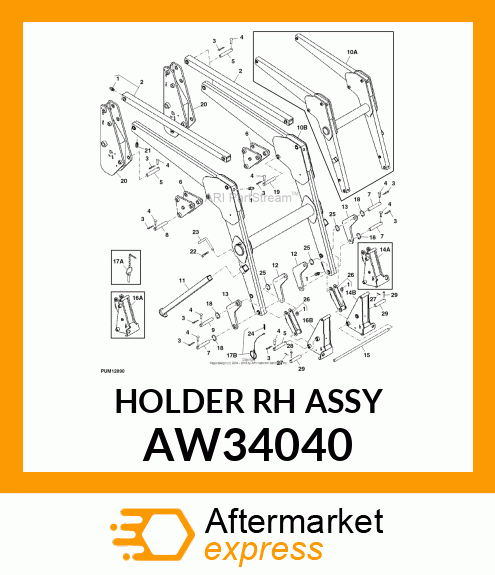 HOLDER (RH) ASSEMBLY AW34040