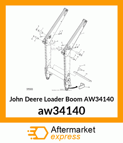 BOOM, LOADER (741 SL AND NSL) aw34140