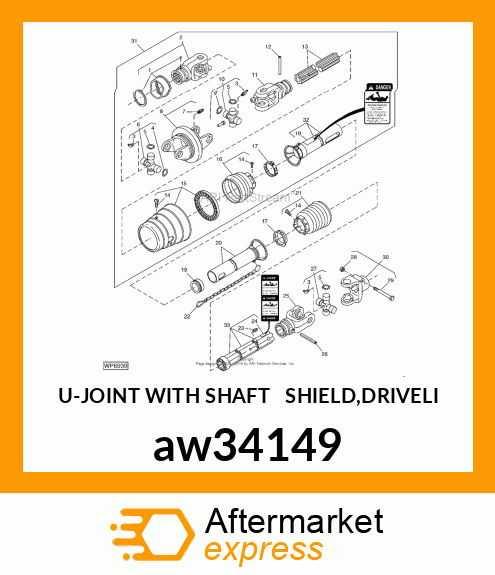 Joint With Shaft amp; Shield aw34149