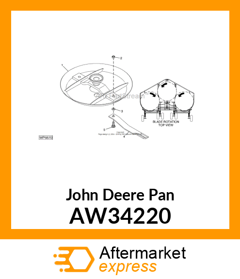 PAN, ROUND BLADE HOLDER AND BLADE A AW34220