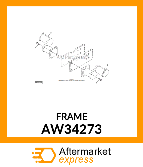 FRAME, MOUNTING (LH) AW34273