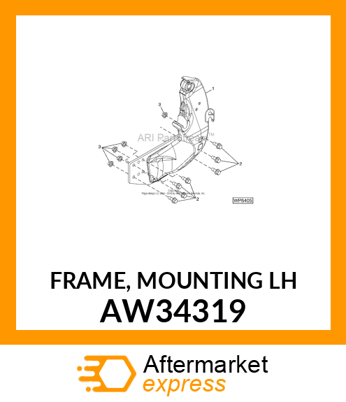 FRAME, MOUNTING (LH) AW34319