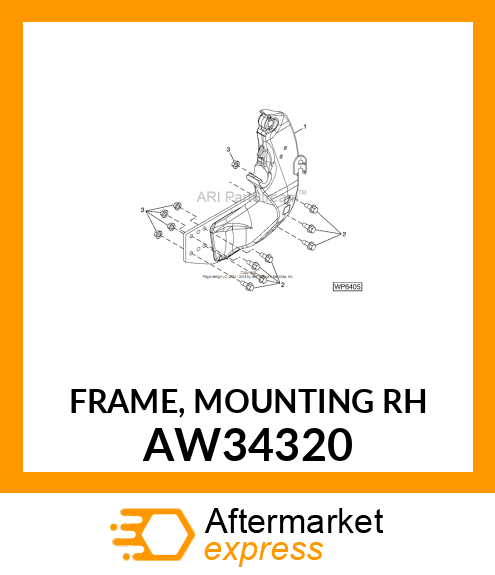 FRAME, MOUNTING (RH) AW34320