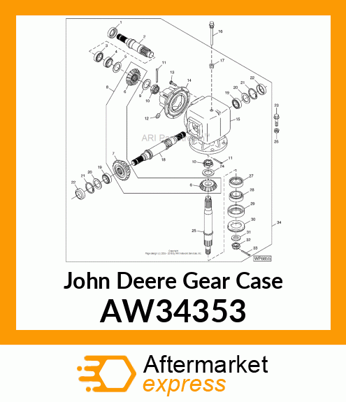 GEAR CASE, GEARCASE, HEAVY DUTY SPL AW34353