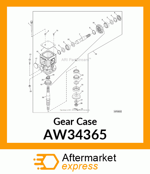 Spare part AW34365 + Gear Case (AFH216263)