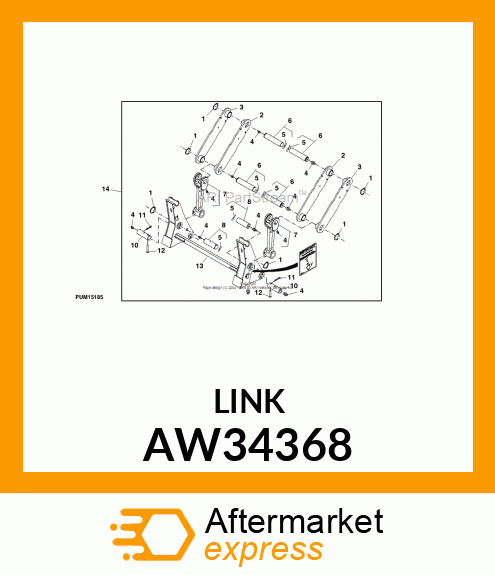 LINK, DRIVE (RH) AW34368