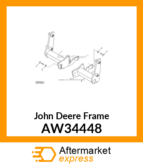 FRAME, MOUNTING (RH) AW34448