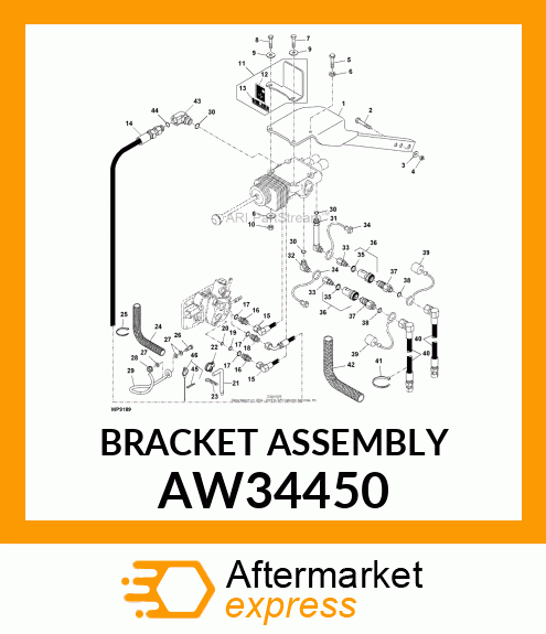 BRACKET ASSEMBLY AW34450