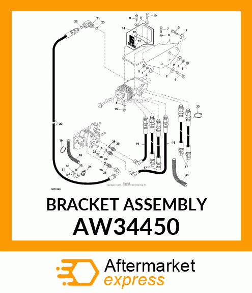 BRACKET ASSEMBLY AW34450