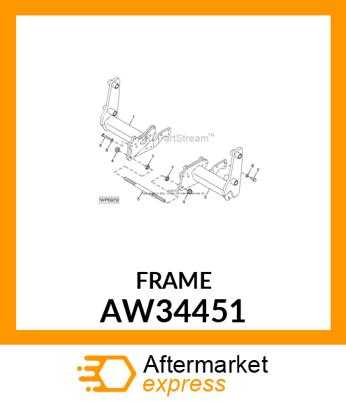 FRAME, MOUNTING (RH) AW34451