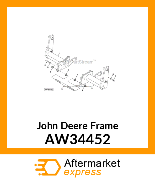 FRAME, MOUNTING (LH) AW34452