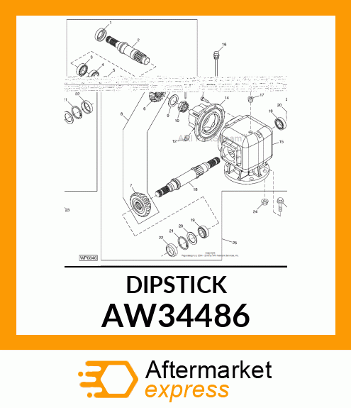 DIPSTICK, DIPSTICK, VENT PLUG AW34486